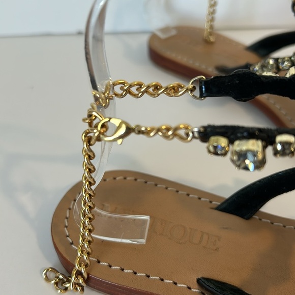 Mystique boutique black brussels sandals size 7 - Picture 6 of 9